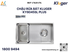 Chậu Rửa Bát 1 Hố Kluger KY8045SL Plus - Inox 304 Posco - Super Linen dập nổi
